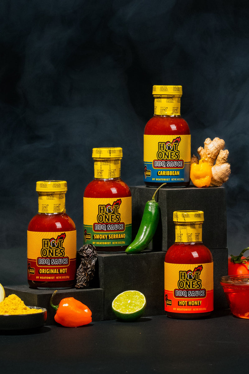 Hot Ones BBQ Trio Pack (Original / Smoked Serrano / Caribbean)